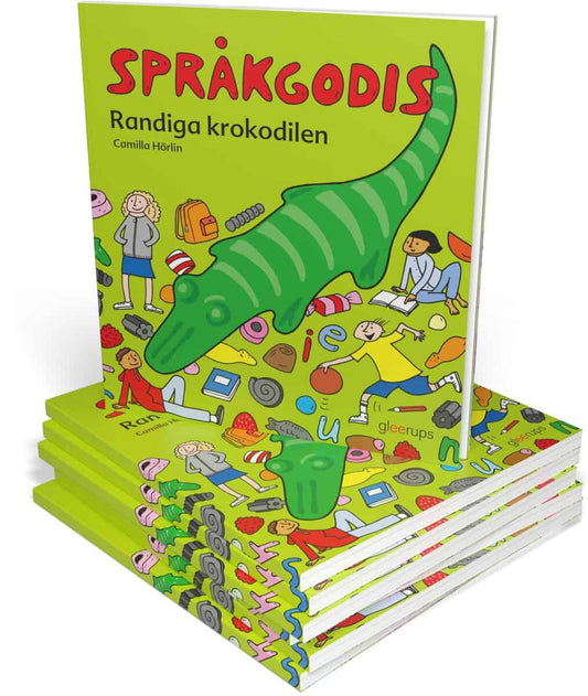 Hörlin, Camilla | Språkgodis Randiga krokodilen Paketerbj 10 ex