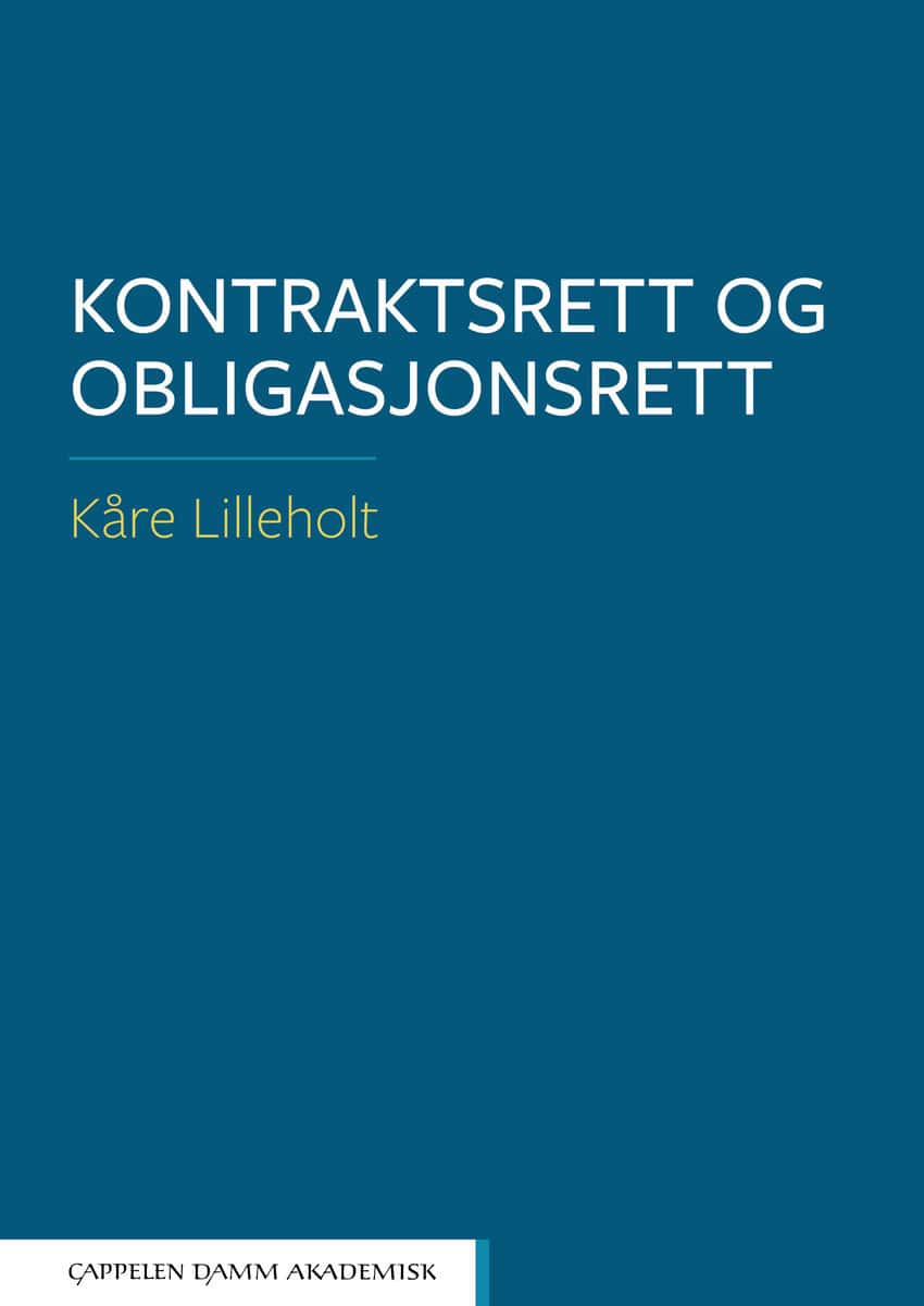 Lilleholt, Kåre | Kontraktsrett og obligasjonsrett