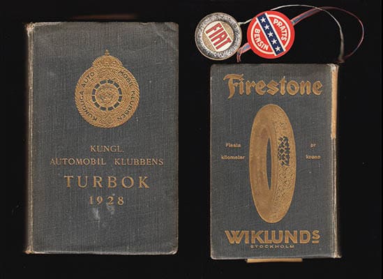 Kungl. Automobilklubbens Turbok : över Sveriges bilvägar 1928 Med 5 kartor, 1 större och 117 mindre stadsplaner