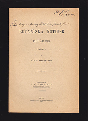 Birger, Selim (Selim Gotthard, 1879-1931) | Bidrag till Hälsinglands flora