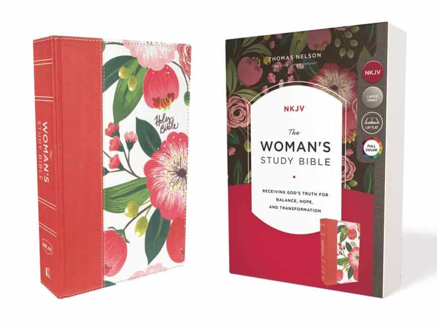 Patterson, Dorothy | Nkjv, womans study bible, cloth over board, pink floral, full-color, red le