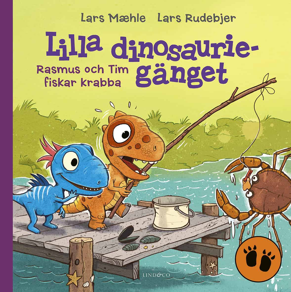 Mæhle, Lars | Lilla dinosauriegänget. Rasmus och Tim fiskar krabba