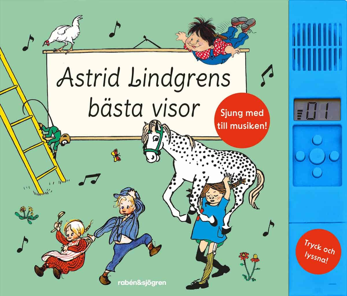 Lindgren, Astrid | Astrid Lindgrens bästa visor (med ljudmodul) : Med ljudmodul