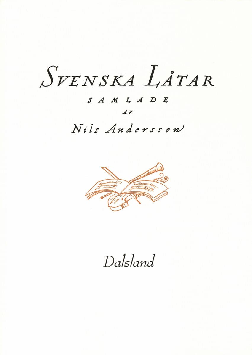 Andersson, Nils [red.] | Svenska låtar Dalsland