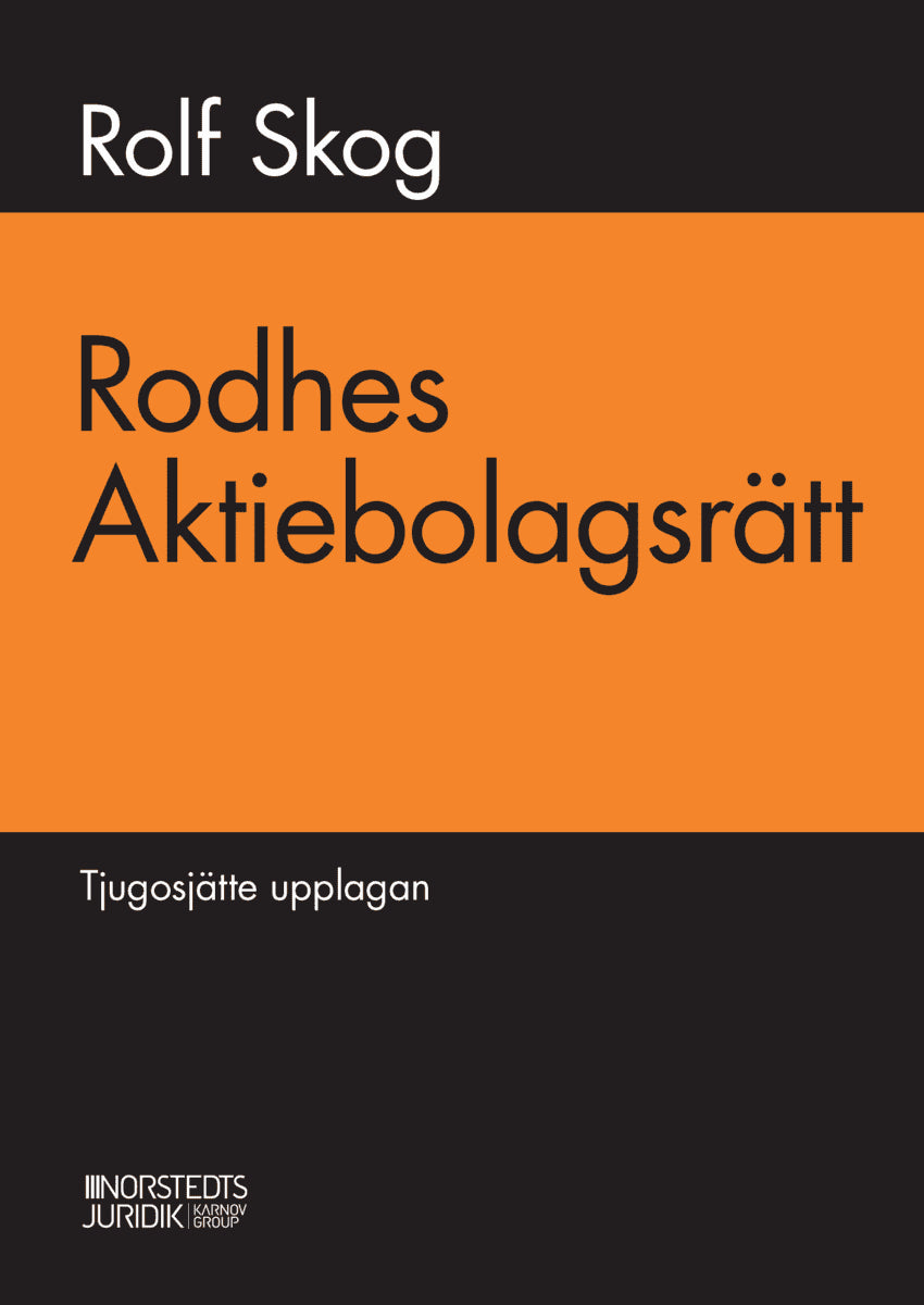 Rodhe, Knut | Skog, Rolf | Rodhes aktiebolagsrätt