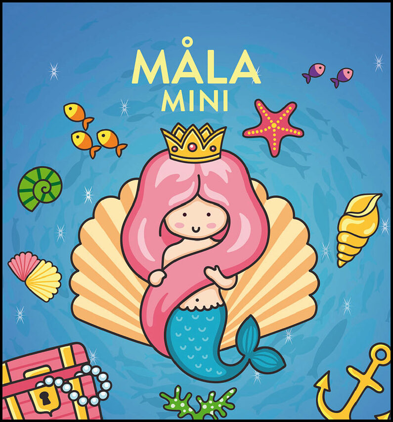 Måla mini. Sjöjungfrur