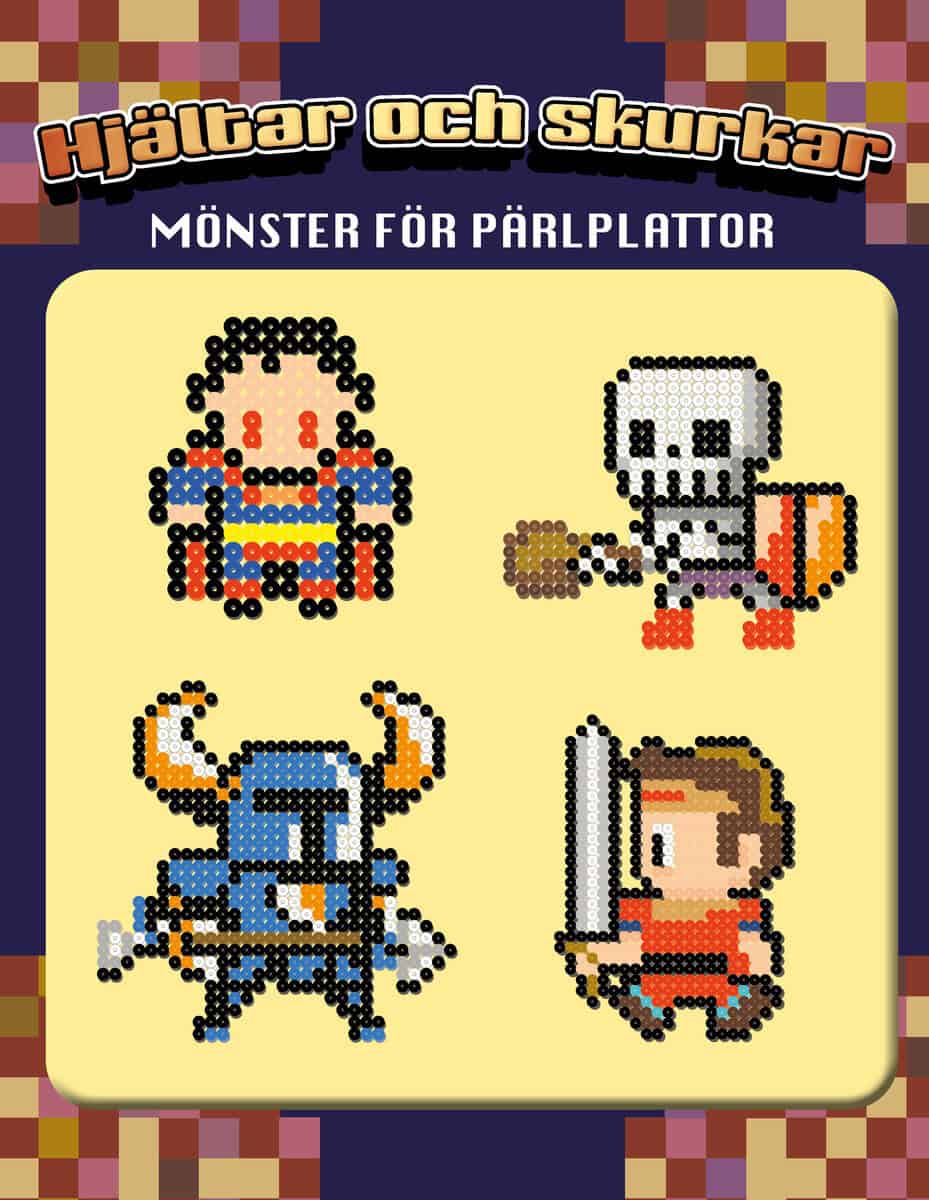Hjältar och skurkar : Mönster för pärlplattor