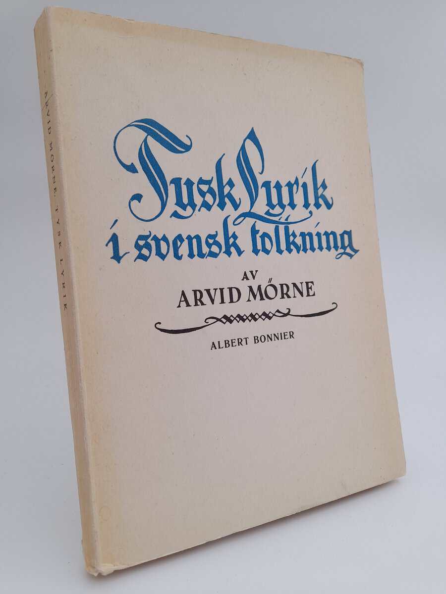Mörne, Arvid | Tysk lyrik : i svensk tolkning