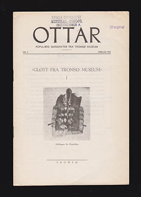 Landmark, Kåre et al | Ottar. Gløtt fra Tromsø museum : Nr 3 Februar 1955