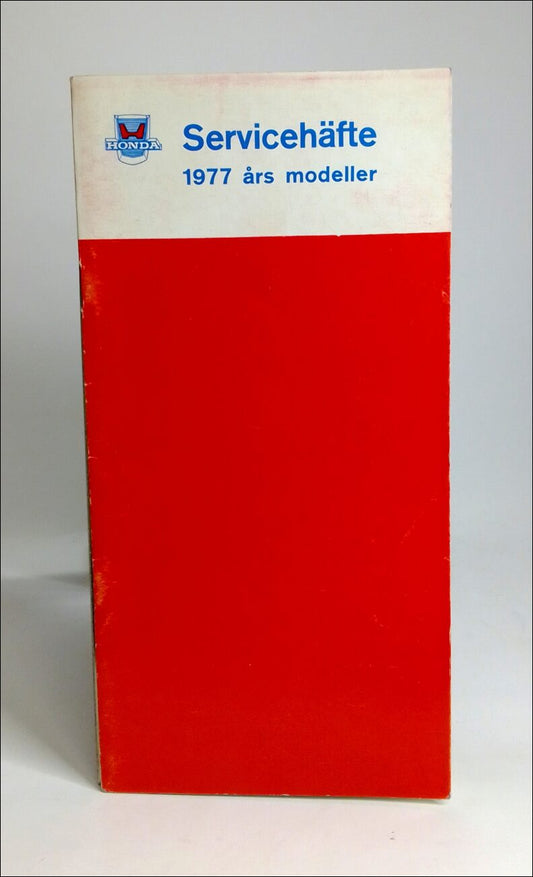 Servicehäfte : 1977 års modeller [Honda]