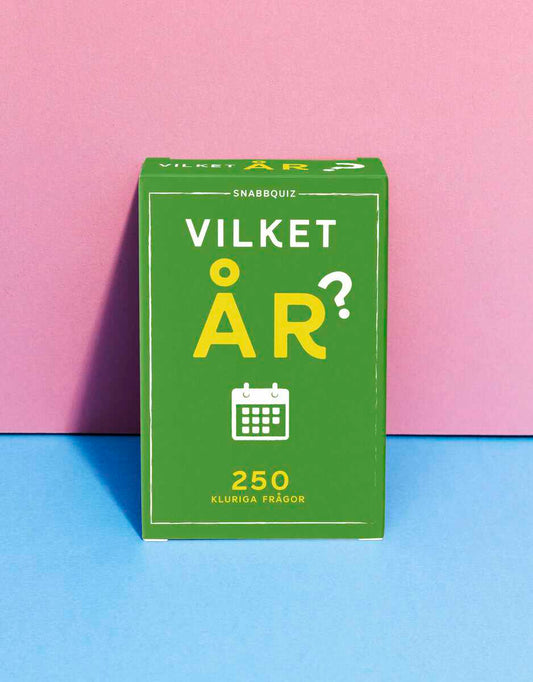 Vilket år? : SnabbQuiz