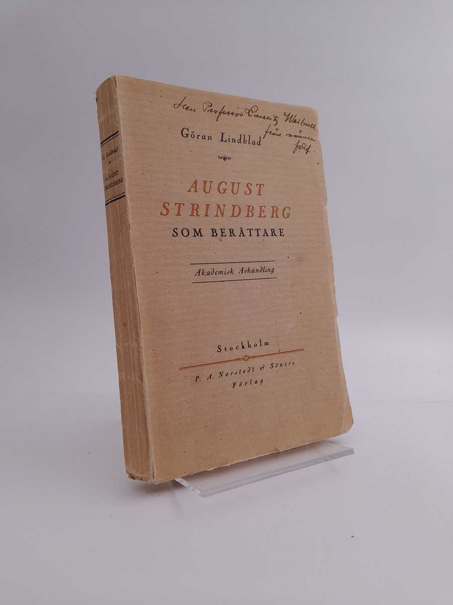 Lindblad, Göran | August Strindberg som berättare : studier i hans tidigare prosa