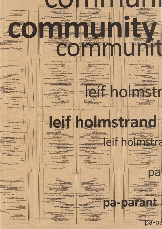 Holmstrand, Leif | Community : Dikter och lyrisk dramatik 1998–2024