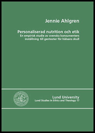 Ahlgren, Jennie | Personaliserad nutrition och etik