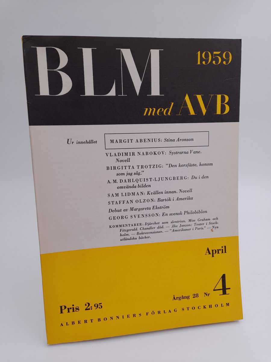 Bonniers litterära magasin | 1959/4 : med All världens berättare