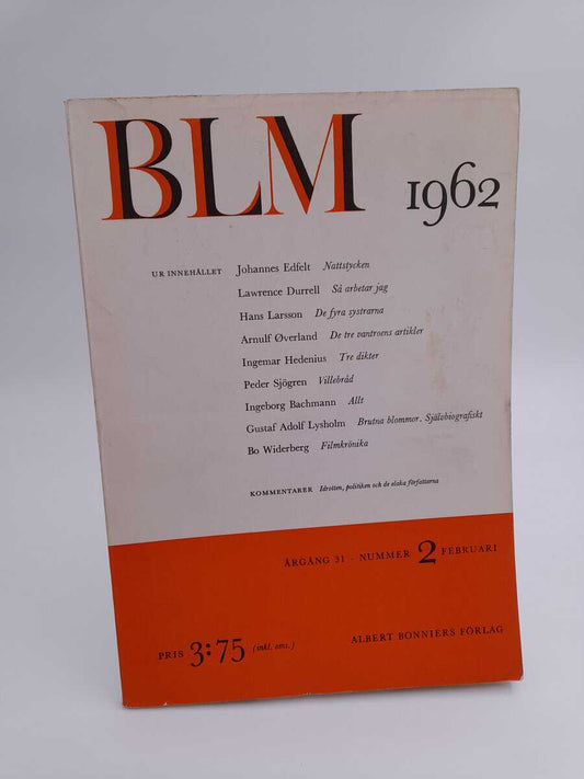 Bonniers litterära magasin | 1962/2