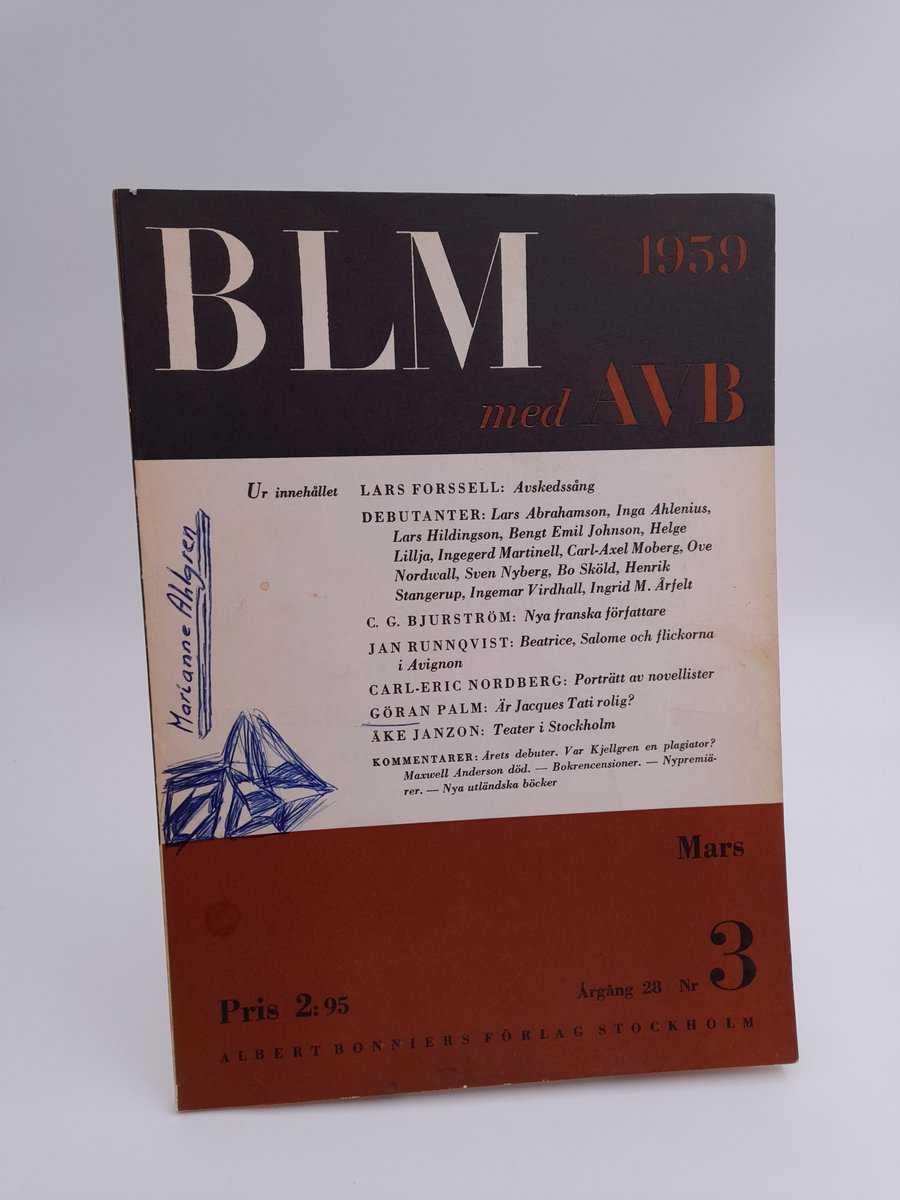 Bonniers litterära magasin | 1959/3 : med All världens berättare