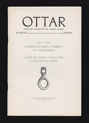 Vorren, Ørnulv | Ottar. Samekulturen i skrift og forskning : Sámi kultura čállagiid ja dutkama siste