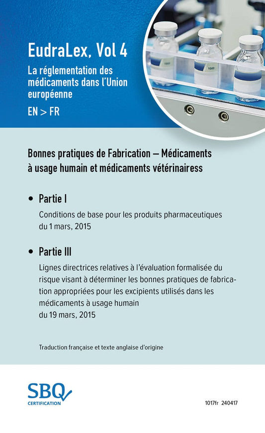 Lundén, Anna | EU GMP Guide Part I EN/FR