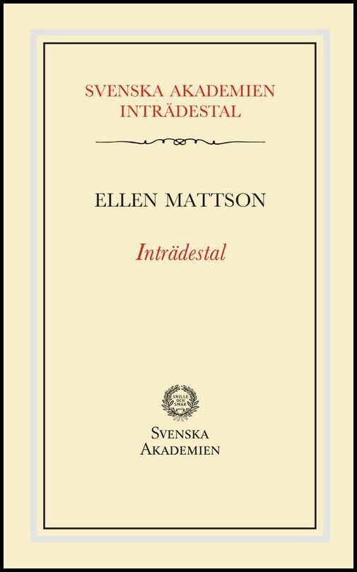 Mattson, Ellen | Inträdestal av Ellen Mattson
