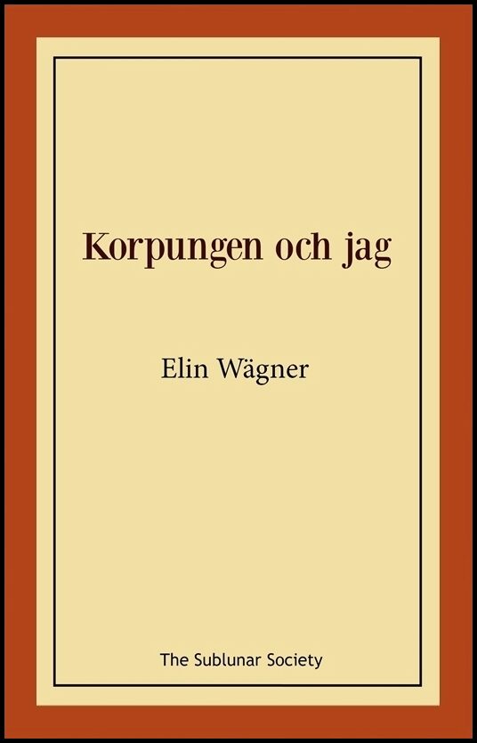 Wägner, Elin | Korpungen och jag