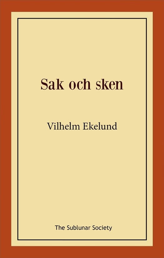 Ekelund, Vilhelm | Sak och sken