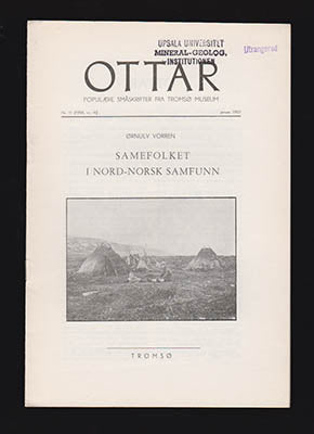 Vorren, Ørnulv | Ottar. Samefolket i nord-norsk samfunn : Nr. 11 (1956, nr 4) januar 1957