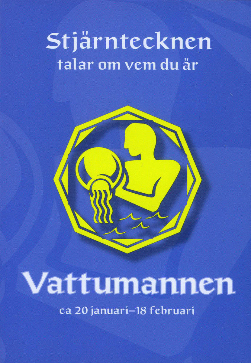 Melin, Gisela | Stjärntecknen talar om vem du är : Vattumannen