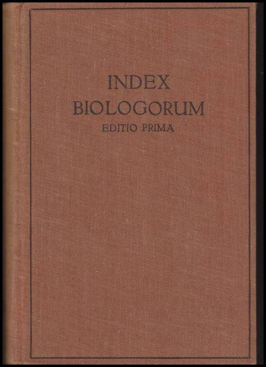 Hirsch, G. Chr. (red.) | Index Biologorum : Investigatores : Laboratoria  Periodica