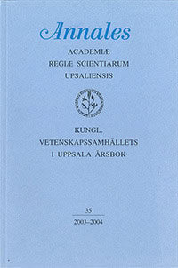 Kungl. Vetenskapssamhällets i Uppsala årsbok 35/2003-2004