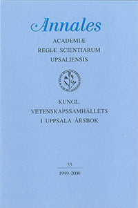 Kungl. Vetenskapssamhällets i Uppsala årsbok 33/1999-2000