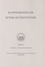 Ståhle, Carl Ivar | Stahre, Nils-Gustaf | Rannsakningar efter antikviteter, band IV