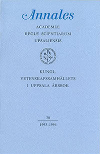 Kungl. Vetenskapssamhällets i Uppsala årsbok 30/1993-1994