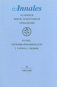Kungl. Vetenskapssamhällets i Uppsala årsbok 28/1989-1990