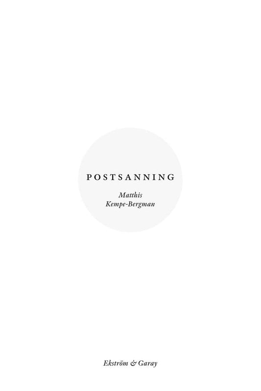 Kempe-Bergman, Matthis | Postsanning