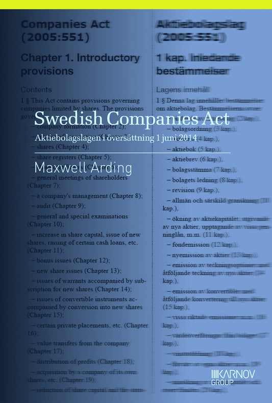 Arding, Maxwell | Swedish Companies Act : Aktiebolagslagen i översättning