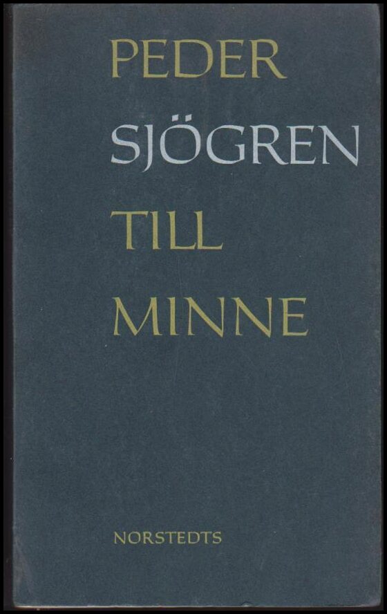 Sjögren, Peder | Till minne