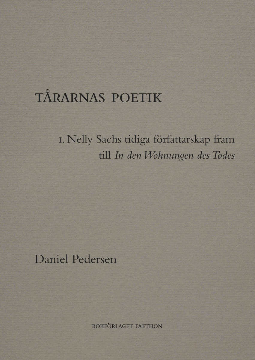 Pedersen, Daniel | Tårarnas poetik