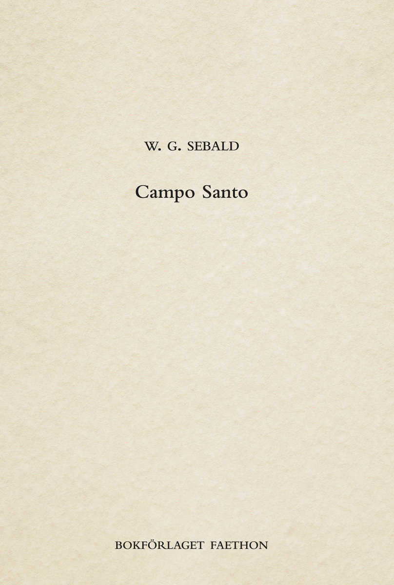 Sebald, W. G. | Campo Santo