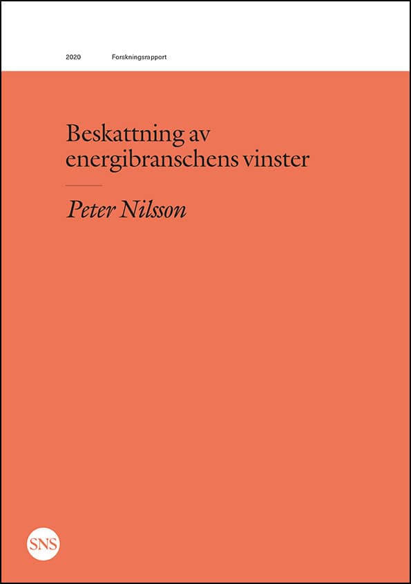 Nilsson, Peter | Beskattning av energibranschens vinster