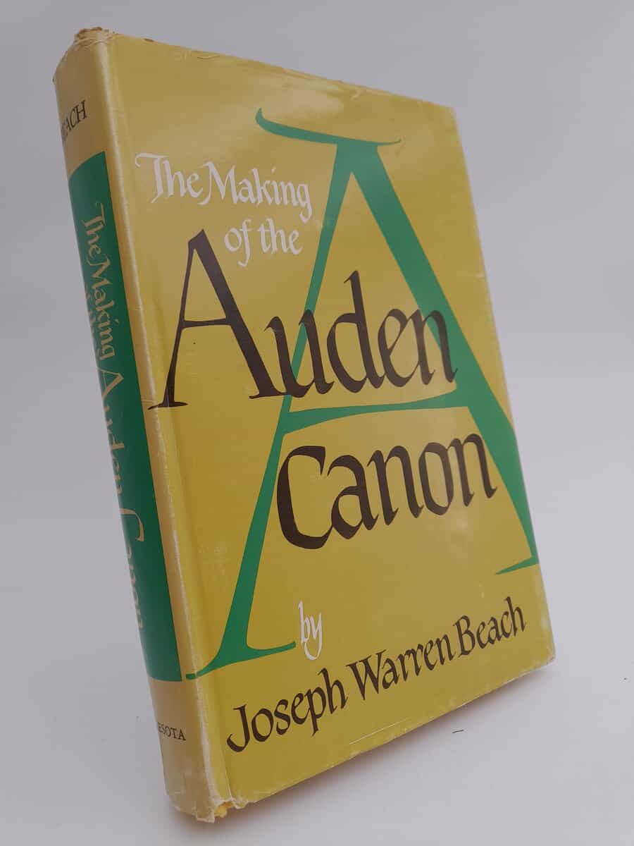 Warren Beach, Joseph | The Making of the Auden canon