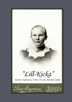 Bergman, Gunnar | ”Lill-Kicka” : Kerstin Andersson f. 1886 i Ol-Lars, Bondarf, Jerfsö