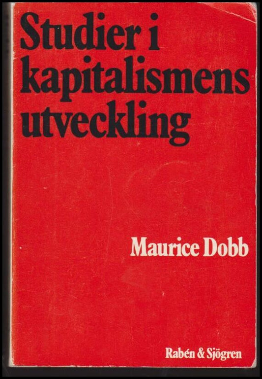 Dobb, Maurice | Studier i kapitalismens utveckling