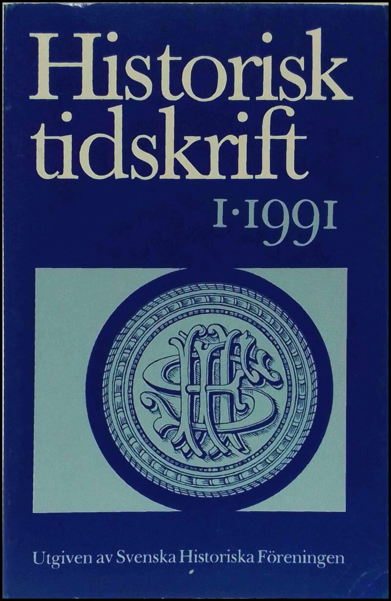 Historisk tidskrift | 1991 / 1