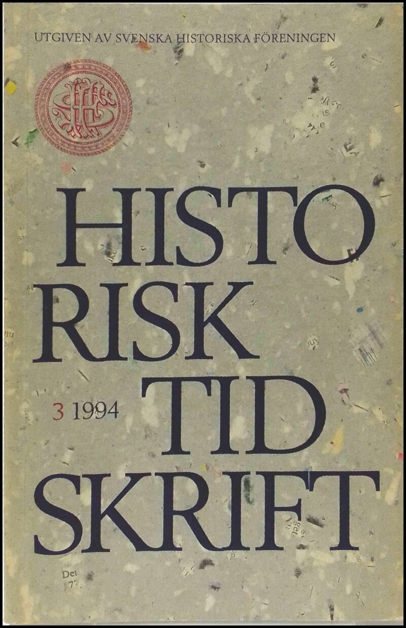 Historisk tidskrift | 1994 / 3