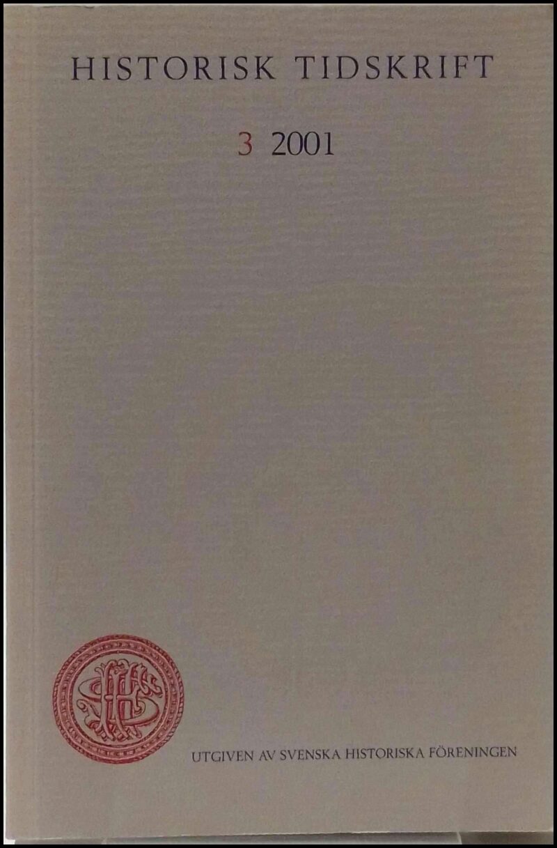 Historisk tidskrift | 2001 / 3