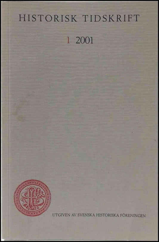 Historisk tidskrift | 2001 / 1