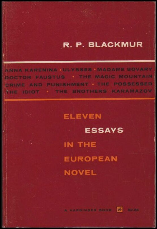 Blackmur, Richard Palmer | Eleven essays in the European novel