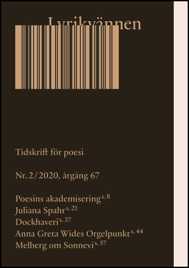 Lundvik, Anna | Zimmerman, David [red.] | Lyrikvännen 2(2020)