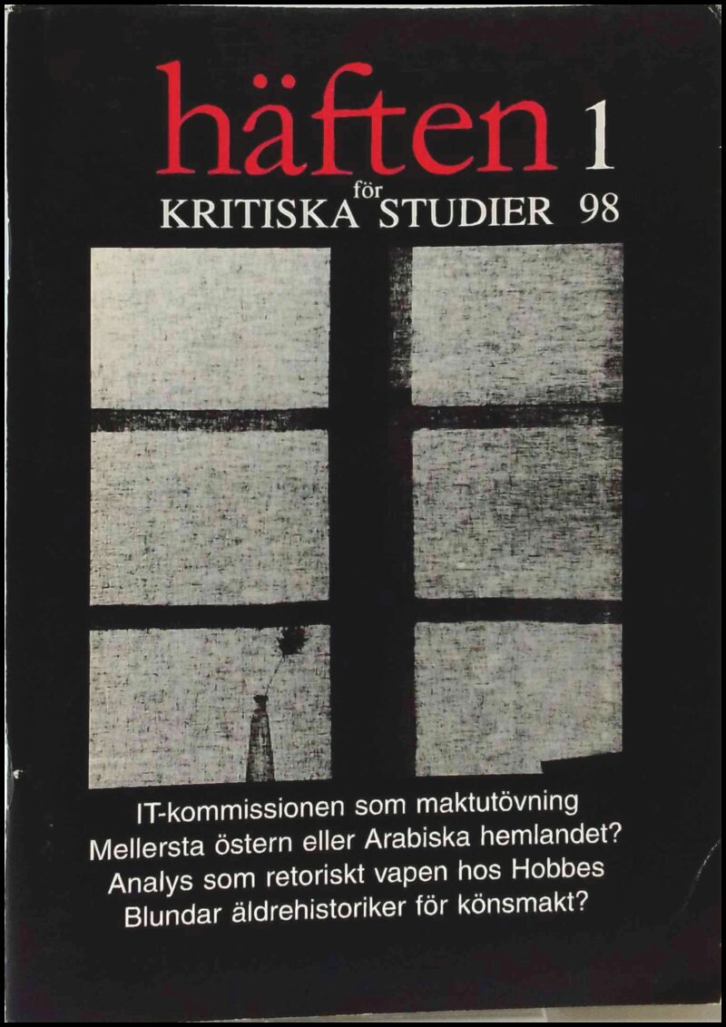Häften för kritiska studier | 1998 / 1
